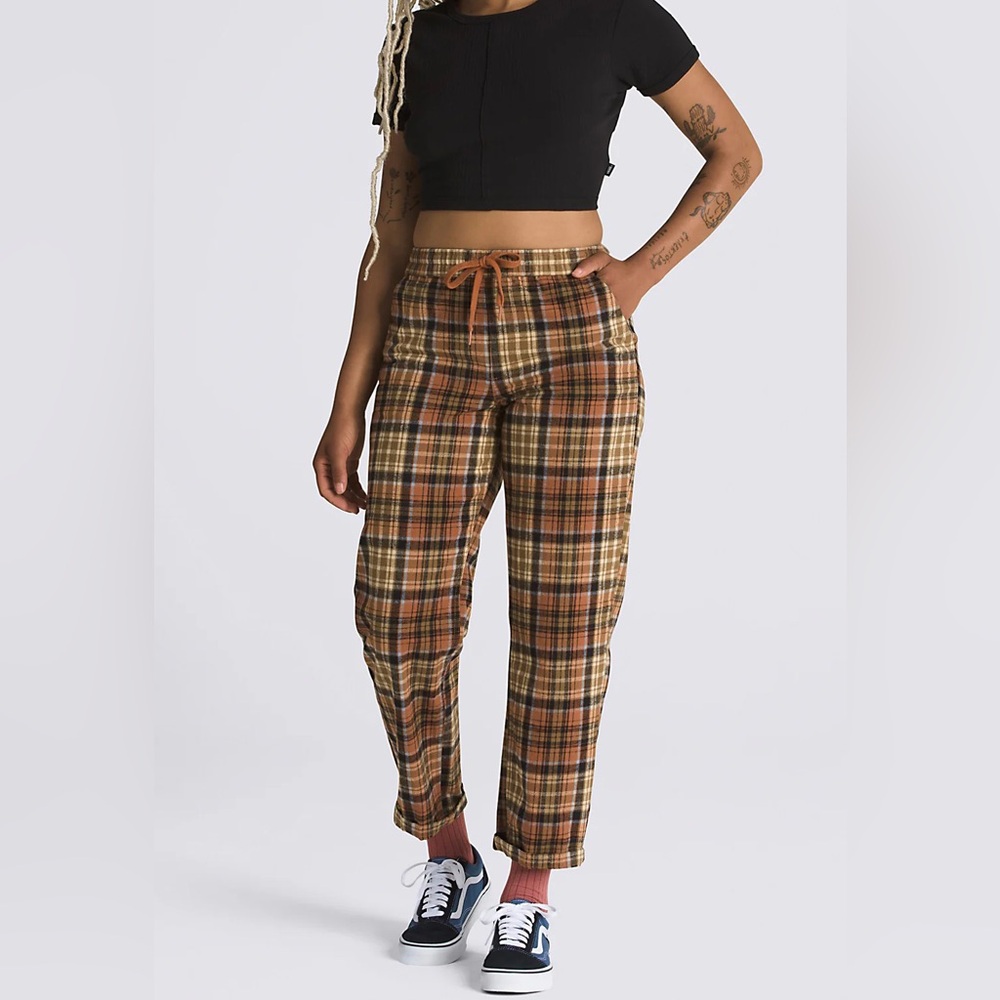 VANS Range Pants - Relaxed Fit - Cotton Flannel | Plaid Skater Grunge